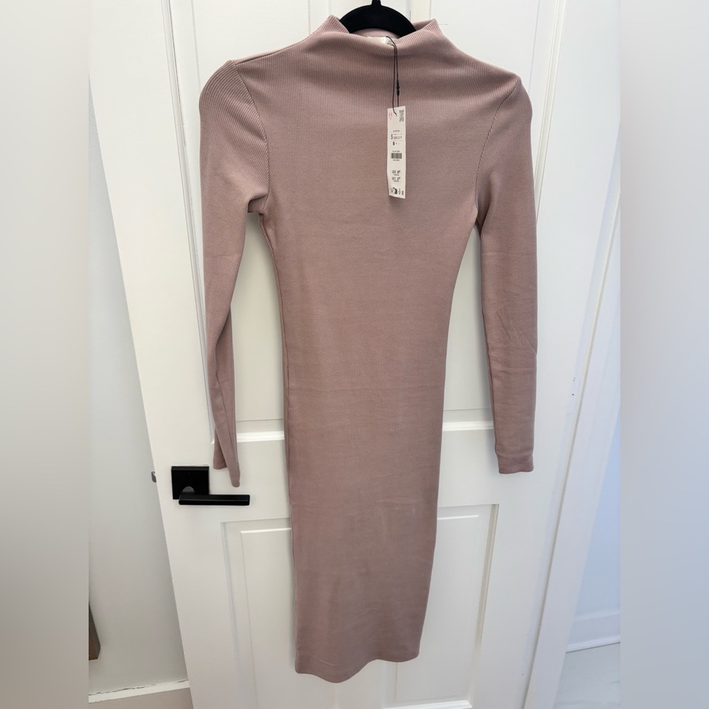 Zara Dusty Pink Long Sleeve Dress